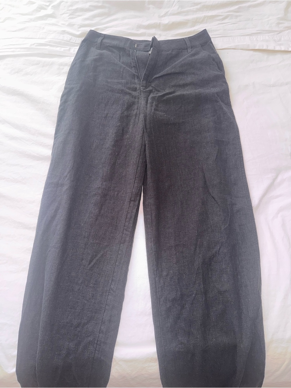 De Rococo Linen Black Pants